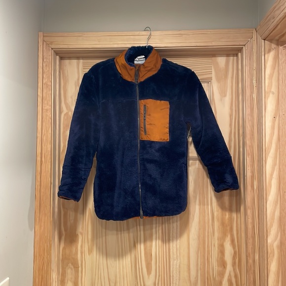 Tommy Bahama Fleece Zip Up Kids  Plush Fleece Hooded Jacket (Navy Large 10/12 - Picture 4 of 8